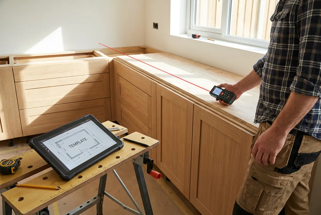 benchtop-templating-kitchen-renovation-nz